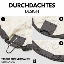 2in1 Spielmatte und Aufräumtasche Play N Tidy - Dark Grey