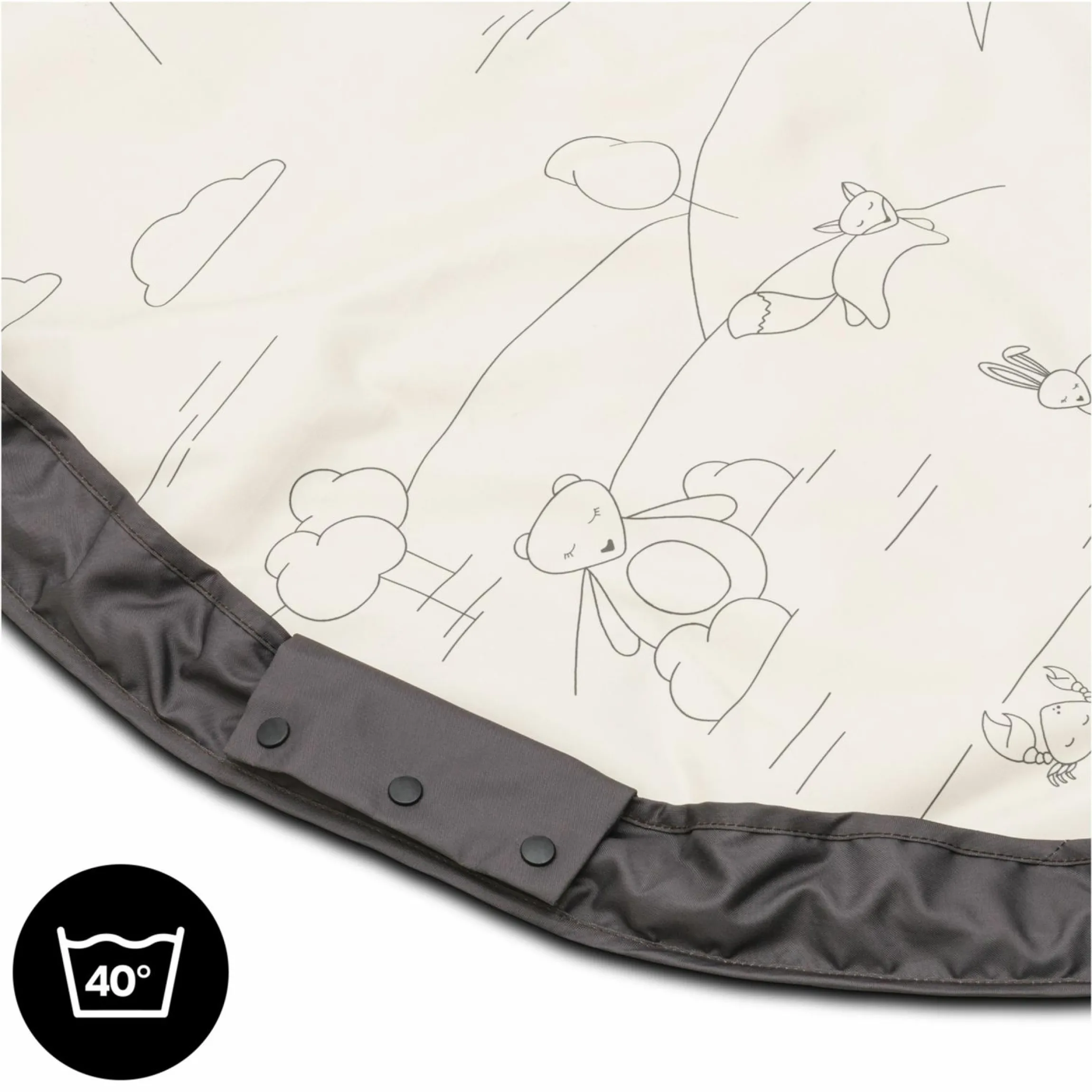 2in1 Spielmatte und Aufräumtasche Play N Tidy - Dark Grey