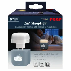 2in1 Steckdosen-Nachtlicht SleepLight mit energiesparende LED-Technologie - Blaugrau