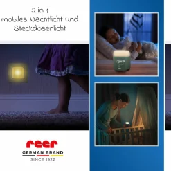 2in1 Steckdosen-Nachtlicht SleepLight mit energiesparende LED-Technologie - Eukalyptus