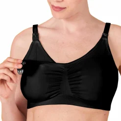 3-in-1 Still- und Abpump-BH - Schwarz - Gr. S