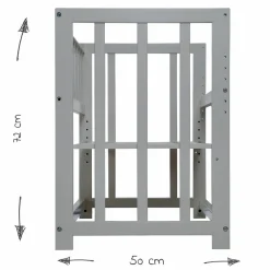 3in1 Stubenbett, Beistellbett, Bank & Textile-Ausstattung - Sternenzauber Grau - Taupe