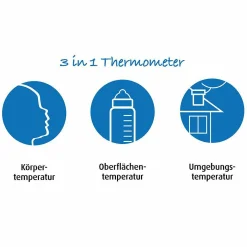 Infrarot-Thermometer 3 in 1 Skin Temp