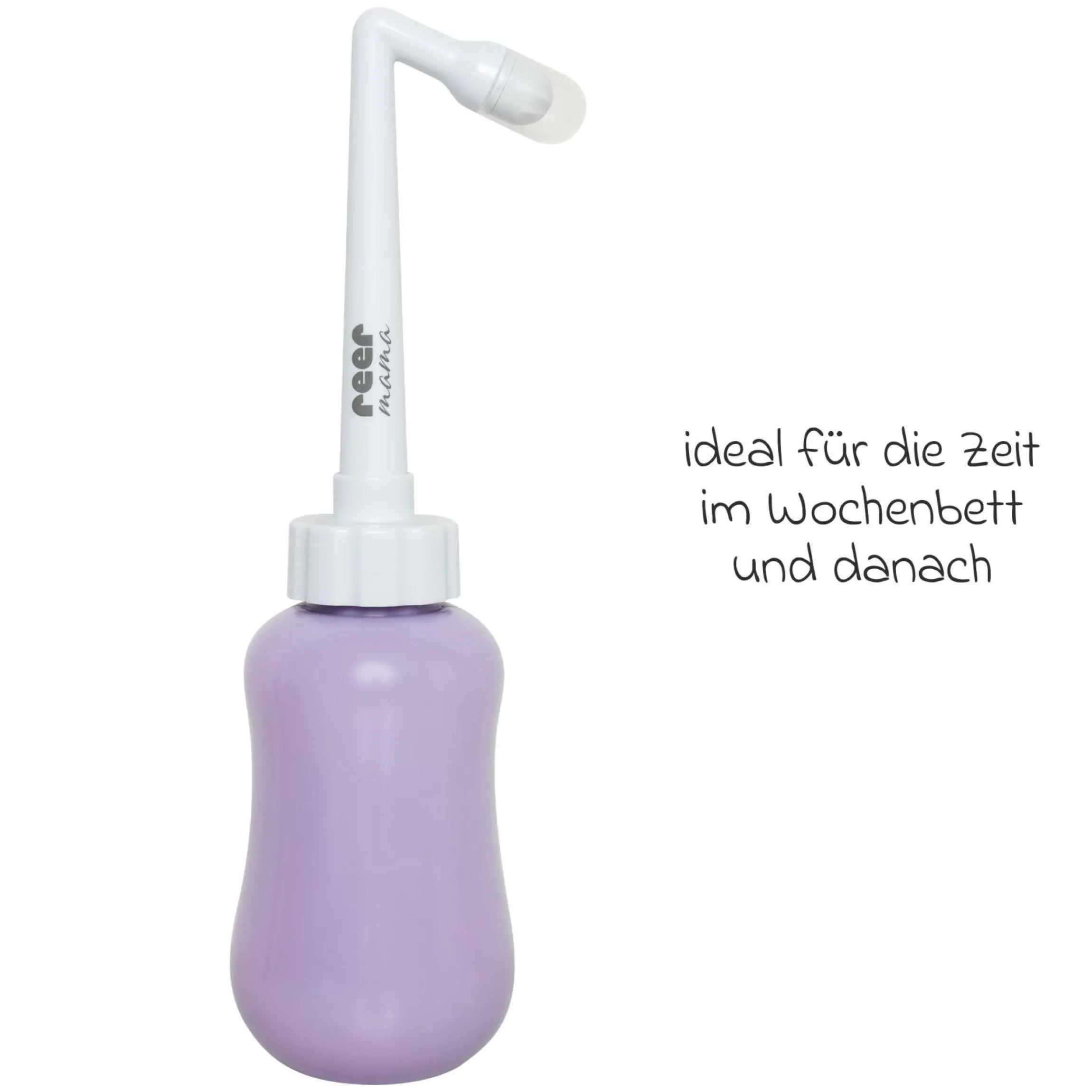 Intimdusche Mama 380 ml Füllmenge mit flexiblem Flaschekörper - Lila Weiß