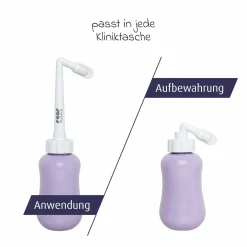 Intimdusche Mama 380 ml Füllmenge mit flexiblem Flaschekörper - Lila Weiß