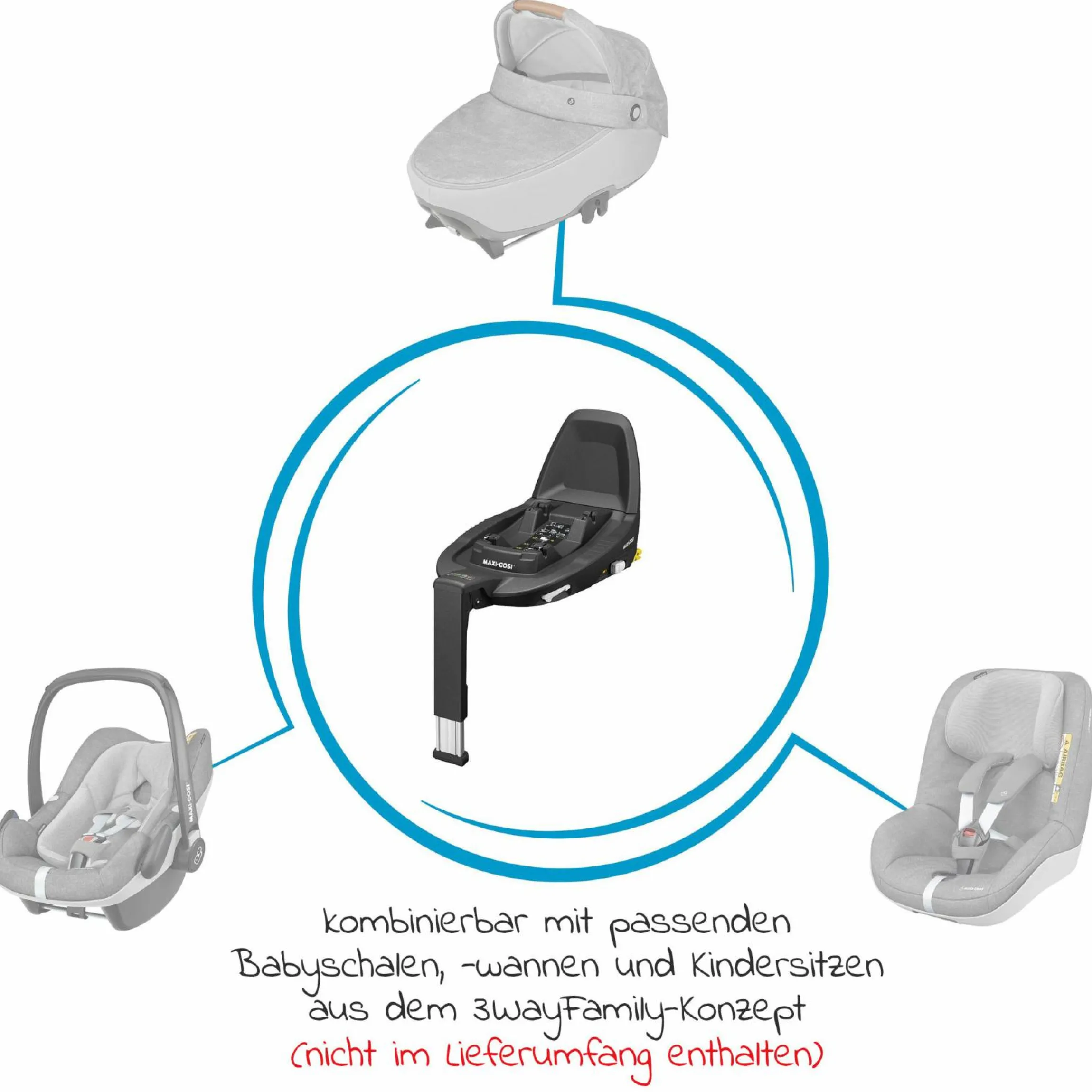 Isofix-Basis FamilyFix3 i-Size für die Montage von Babyschalen und Kindersitzen - Kollektion 2025