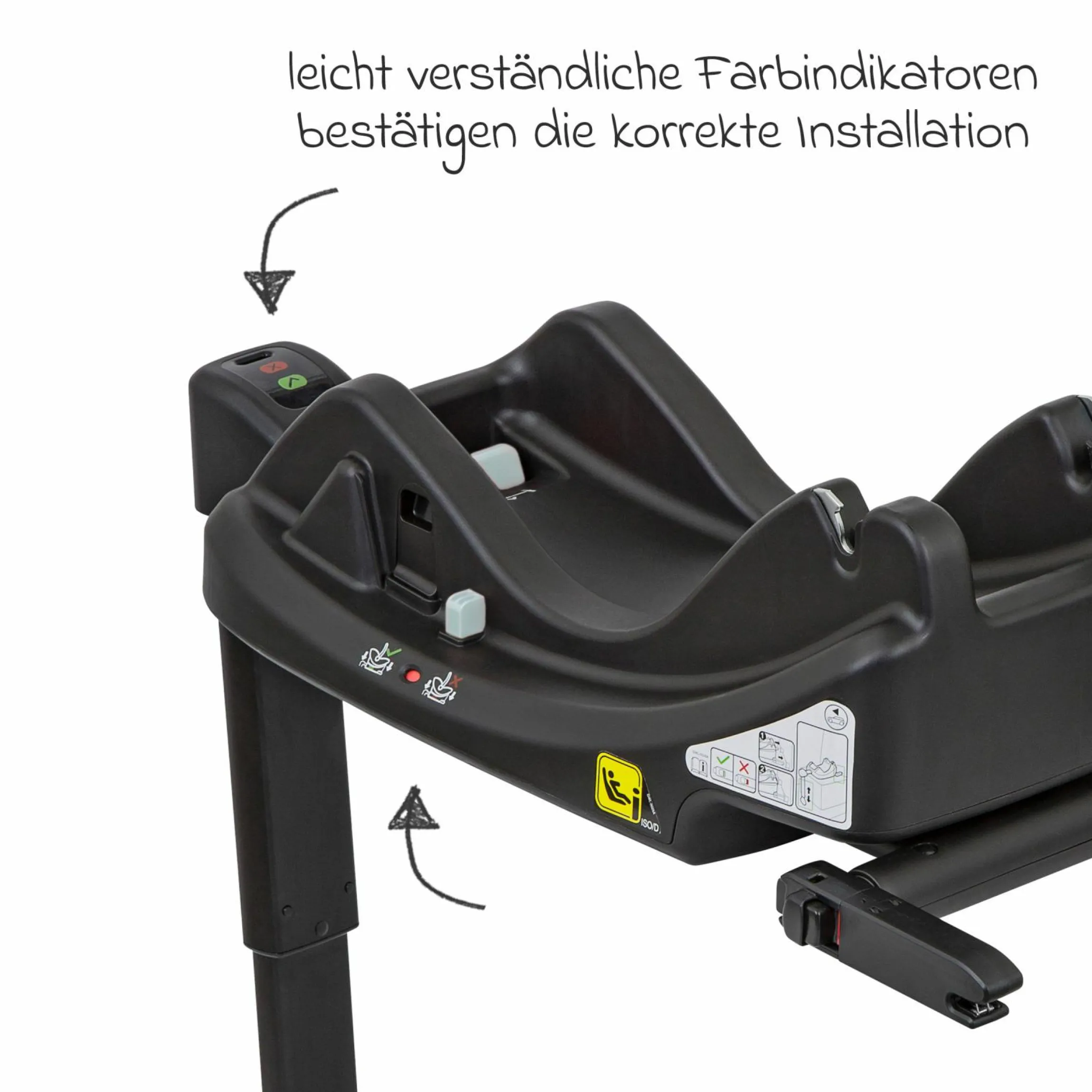 Isofix-Basis Isofamily i-Size Base für SnugEssentials i-Size - Black - Kollektion 2025