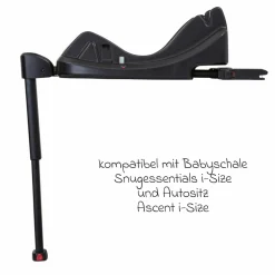 Isofix-Basis Isofamily i-Size Base für SnugEssentials i-Size - Black - Kollektion 2025