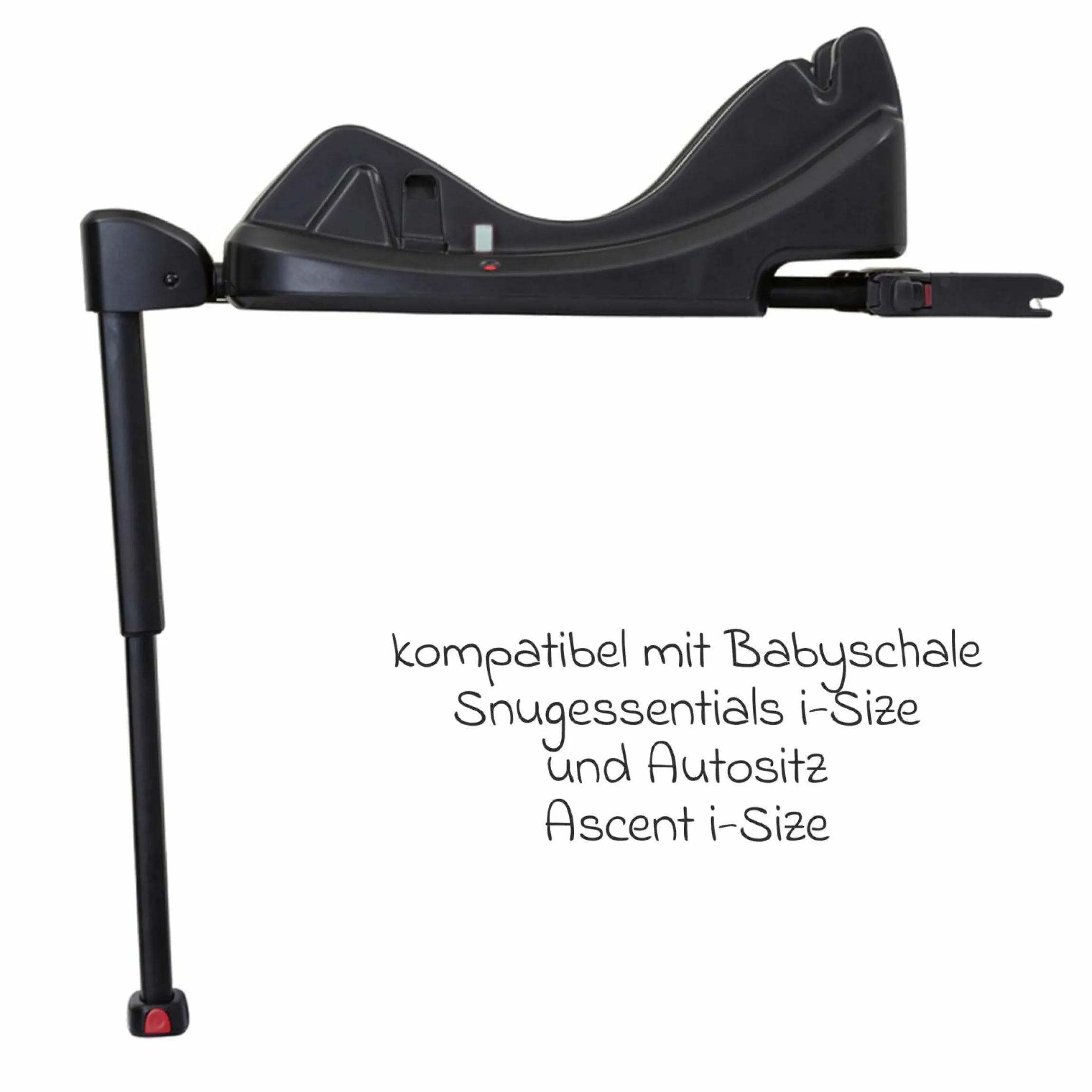 Isofix-Basis Isofamily i-Size Base für SnugEssentials i-Size - Black - Kollektion 2025