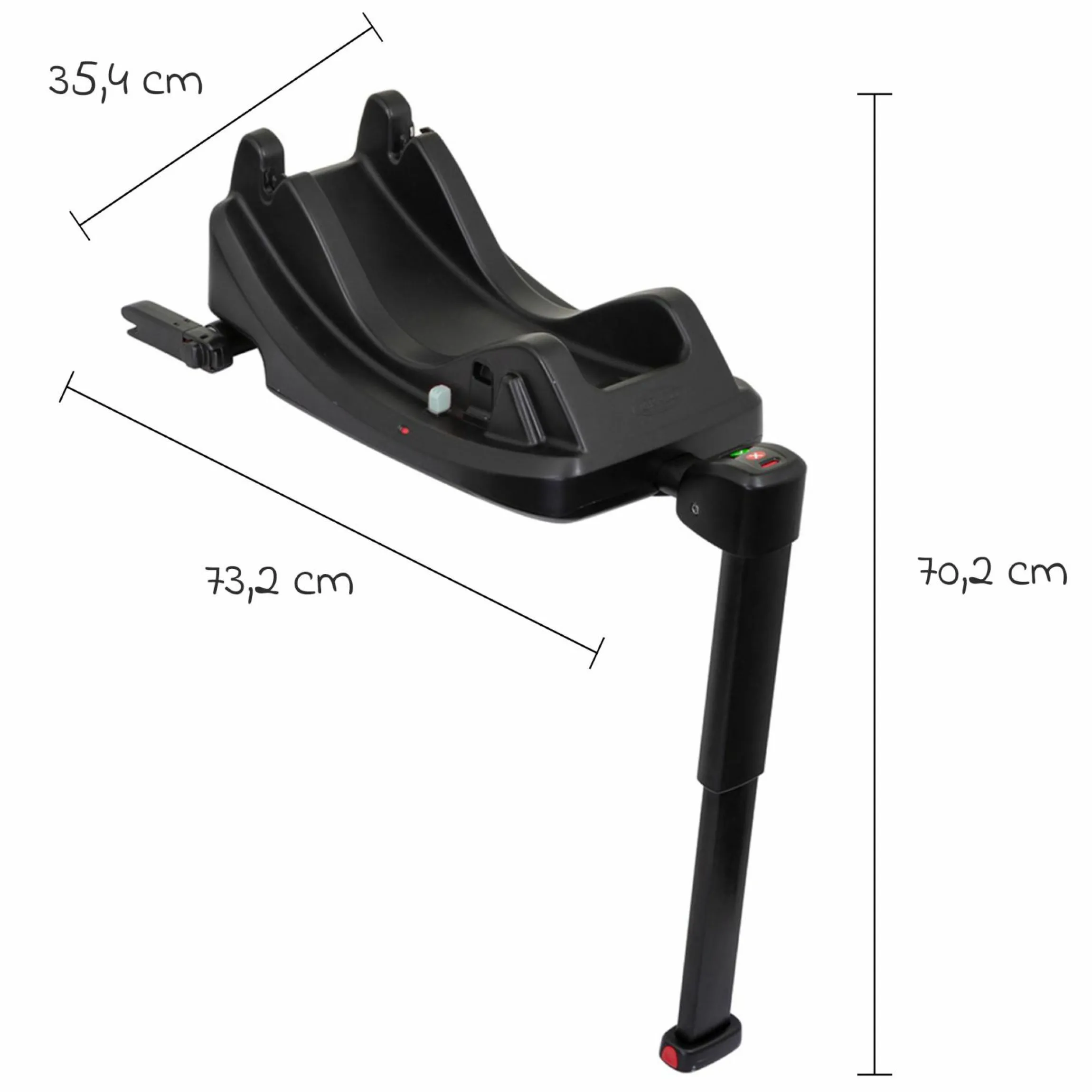 Isofix-Basis Isofamily i-Size Base für SnugEssentials i-Size - Black - Kollektion 2025