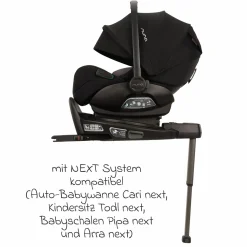 Isofix-Basisstation BASE Curv drehbar für Pipa next, Arra flex, Todl next, Cari next - Black - Kollektion 2025
