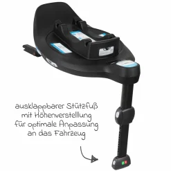 Isofix-Basisstation SnugTurn i-Size R129 Base für SnugLite und SnugGo i-Size R129 - Black - Kollektion 2025
