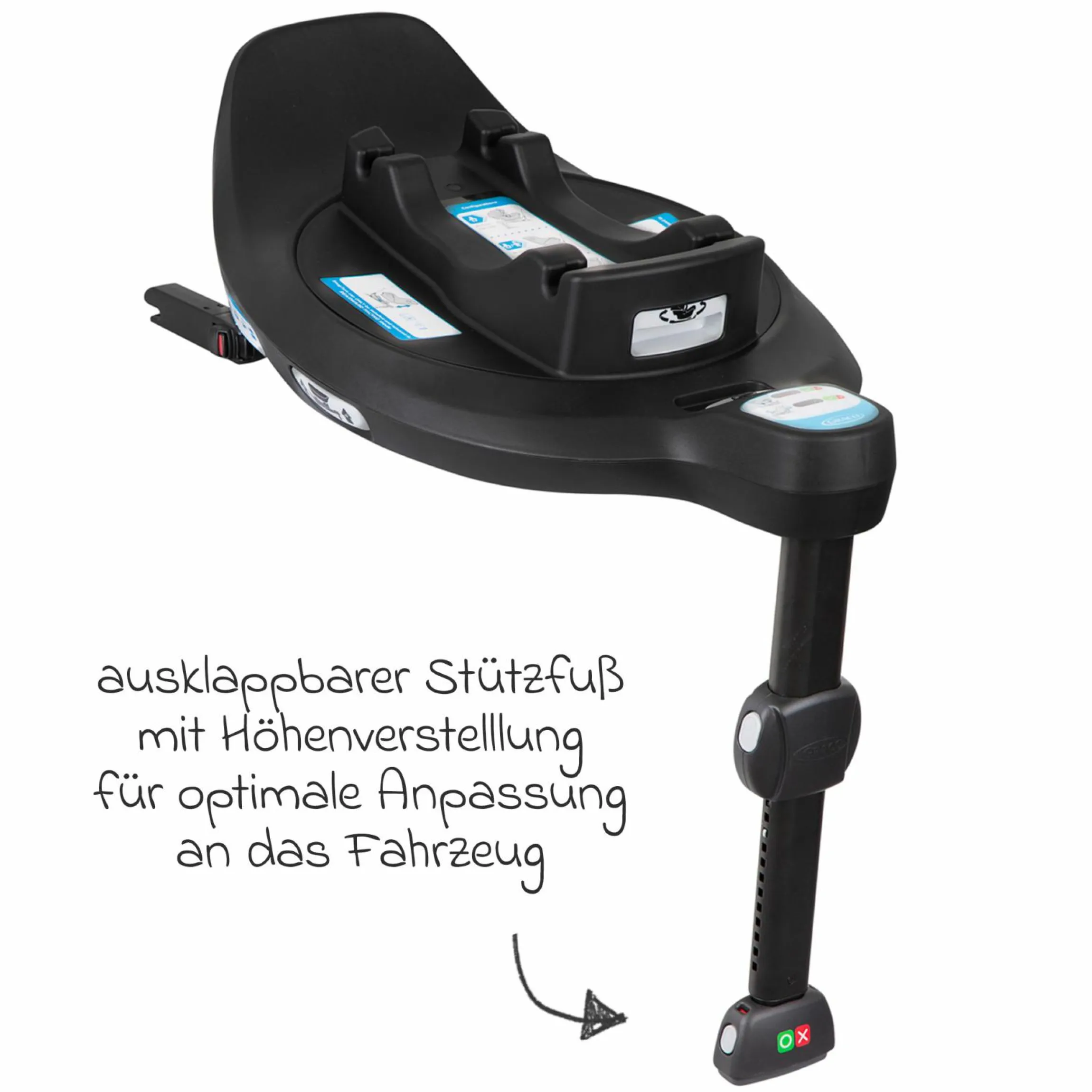 Isofix-Basisstation SnugTurn i-Size R129 Base für SnugLite und SnugGo i-Size R129 - Black - Kollektion 2025