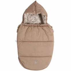 Jersey-Fußsack Small Hooded für Babyschalen und Babywannen - Butternut - Kollektion 2024