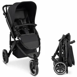 Jogger & Sportwagen Salsa 5 Run mit Sportzulassung, Luftbereifung, Sitzeinlage und Handbremse - Pure - Coal - Kollektion 2025
