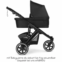 Jogger & Sportwagen Salsa 5 Run mit Sportzulassung, Luftbereifung, Sitzeinlage und Handbremse - Pure - Coal - Kollektion 2025
