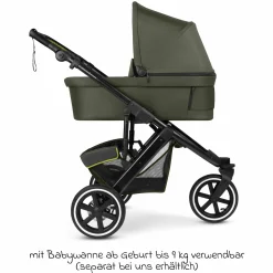 Jogger & Sportwagen Salsa 5 Run mit Sportzulassung, Luftbereifung, Sitzeinlage und Handbremse - Pure - Avocado - Kollektion 2025