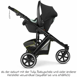 Jogger & Sportwagen Salsa 5 Run mit Sportzulassung, Luftbereifung, Sitzeinlage und Handbremse - Pure - Avocado - Kollektion 2025