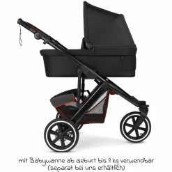 Jogger & Sportwagen Salsa 5 Run mit Sportzulassung, Luftbereifung, Sitzeinlage und Handbremse - Umbra - Kollektion 2025