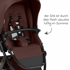 Jogger & Sportwagen Salsa 5 Run mit Sportzulassung, Luftbereifung, Sitzeinlage und Handbremse - Umbra - Kollektion 2025