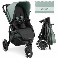 Jogger Salsa Run - Runner mit Sportzulassung, Luftbereifung und Handbremse - Aqua - Kollektion 2024
