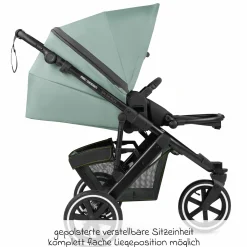 Jogger Salsa Run - Runner mit Sportzulassung, Luftbereifung und Handbremse - Aqua - Kollektion 2024