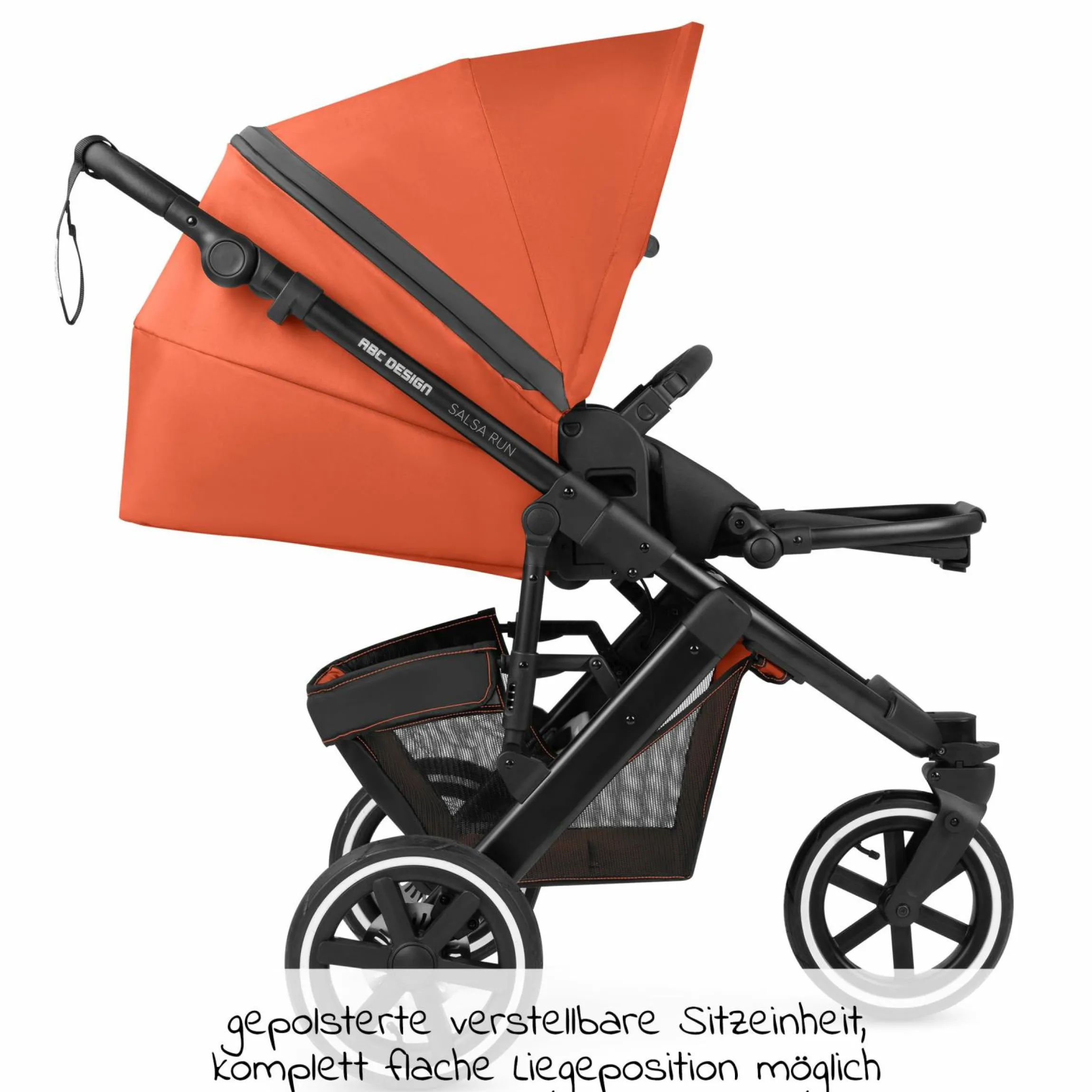 Jogger Salsa Run - Runner mit Sportzulassung, Luftbereifung und Handbremse - Carrot - Kollektion 2024