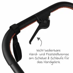 Jogger Salsa Run - Runner mit Sportzulassung, Luftbereifung und Handbremse - Carrot - Kollektion 2024