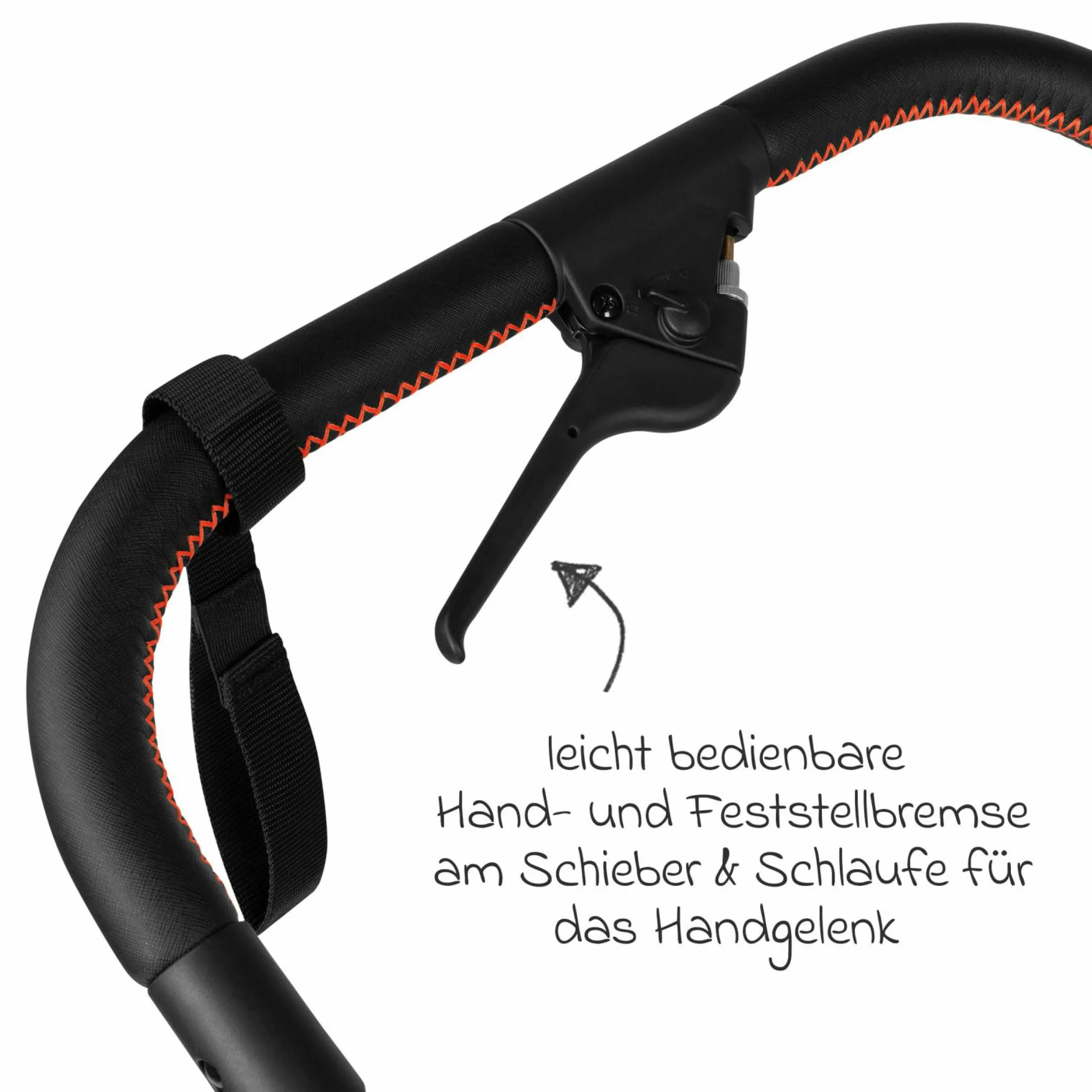 Jogger Salsa Run - Runner mit Sportzulassung, Luftbereifung und Handbremse - Carrot - Kollektion 2024