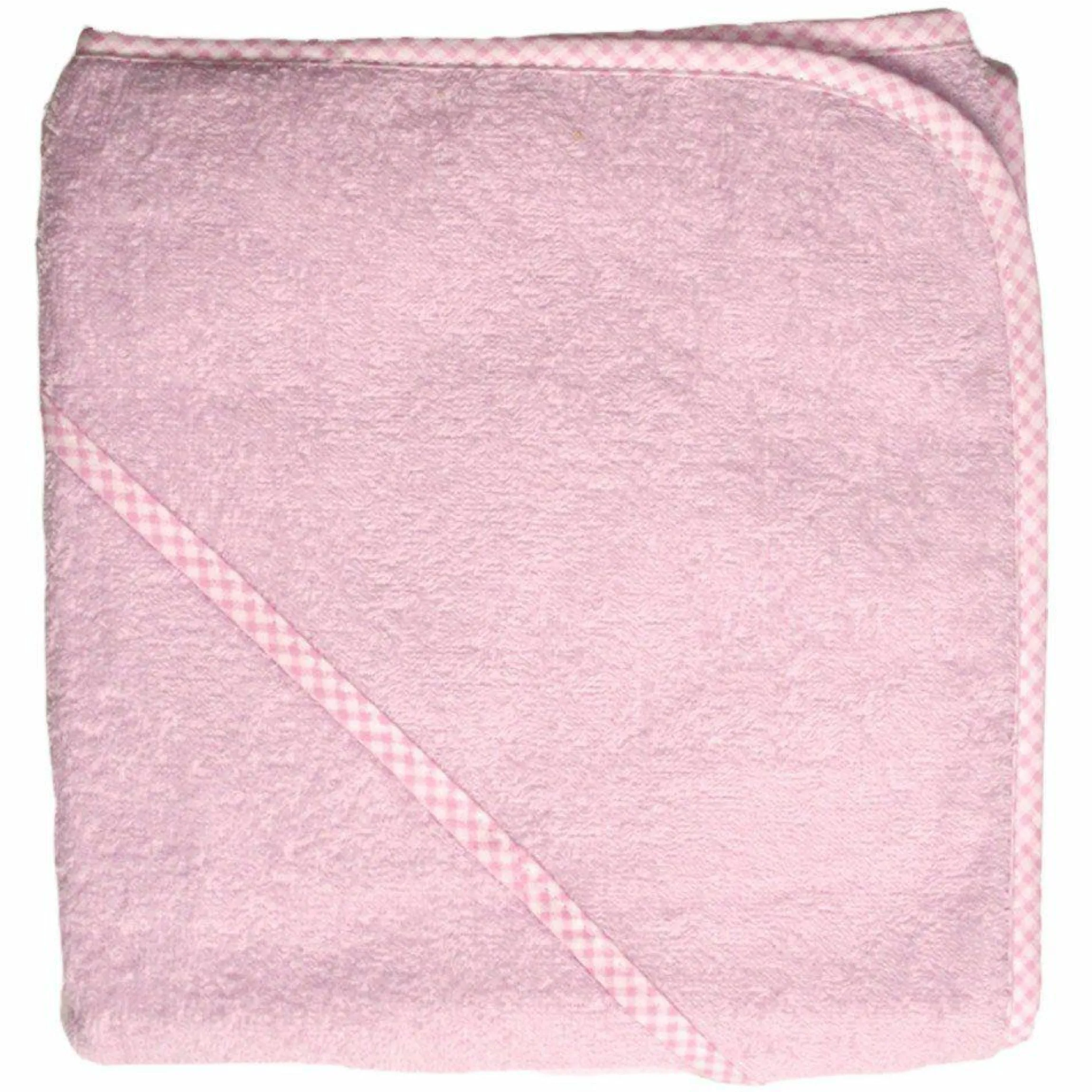 Kapuzenbadetuch 80 x 80 cm - Uni Rosa