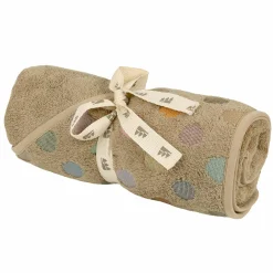 Kapuzenbadetuch Jaquard 80 x 80 cm - Dots - Brown - Kollektion 2024