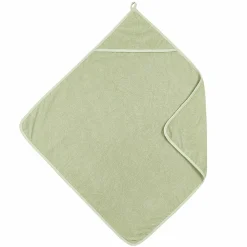 Kapuzenbadetuch Popcorn 75 x 75 cm - Soft Olive