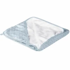 Kapuzenhandtuch aus 100% Organic Bio-Baumwolle GOTS 80 x 80 cm - Lil Planet - Türkis