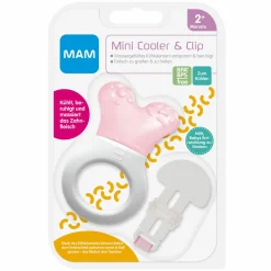 Kühl-Beißring Mini Cooler & Clip - Rosa
