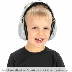 Kids Kapselgehörschutz SilentGuard ab 5 Jahre - Grau