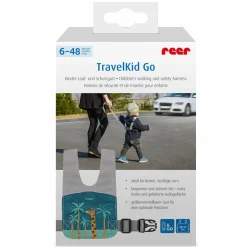 Kinder- Lauf- und Schutzgurt TravelKid Go - Grau Bunt