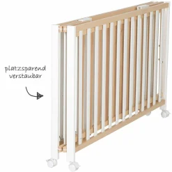 Kinderbett Bio Buche Bicolor Fold Up klappbar 60 x 120 cm