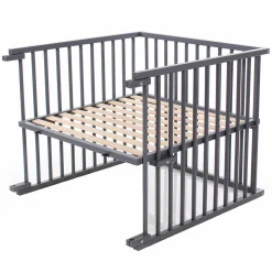 Kinderbettumbausatz für Beistellbett Boxspring Comfort Plus - Schiefergrau lackiert