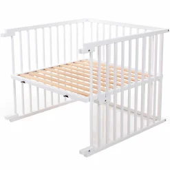 Kinderbettumbausatz für Beistellbett Original - Weiß lackiert