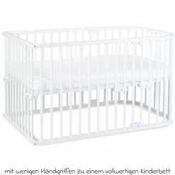 Kinderbettumbausatz für Beistellbett Original - Weiß lackiert