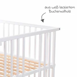 Kinderbettumbausatz für Beistellbett Original - Weiß lackiert