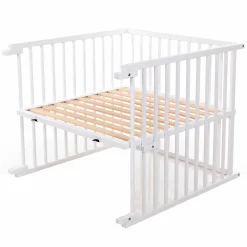 Kinderbettumbausatz für Beistellbett Maxi Comfort Plus - Weiß lackiert