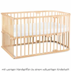 Kinderbettumbausatz für Beistellbett Original - Natur lackiert