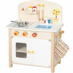 Kinderküche Mini inkl. Zubehör - Natur