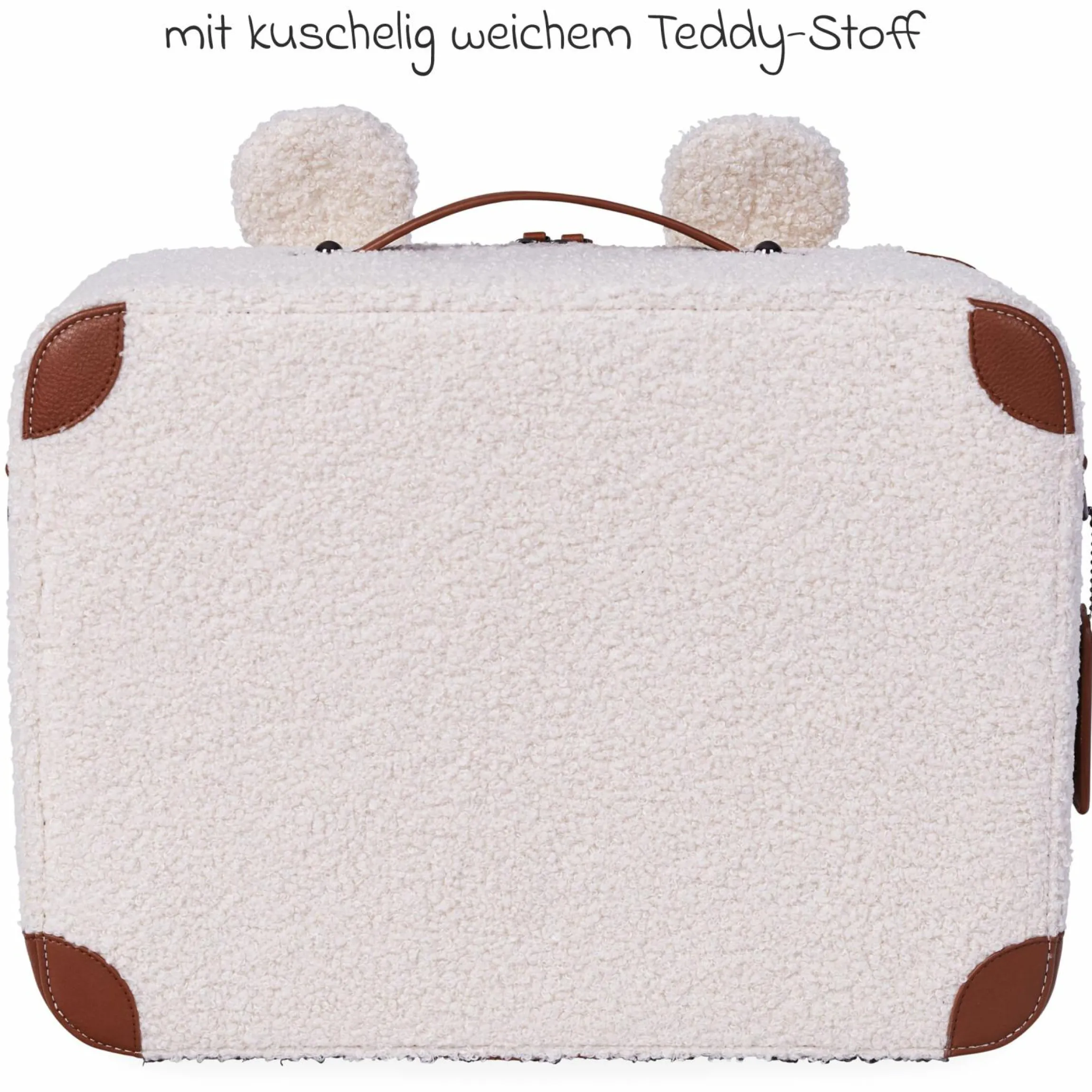 Kinderkoffer Mini Traveller - Teddy - Offwhite