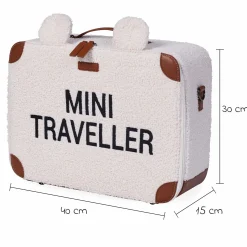 Kinderkoffer Mini Traveller - Teddy - Offwhite
