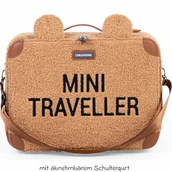 Kinderkoffer Mini Traveller - Teddy - Braun