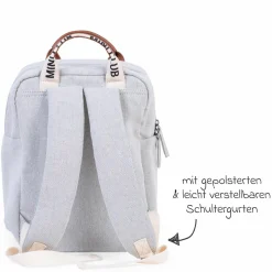Kinderrucksack Mini Club - Signature Canvas - Offwhite