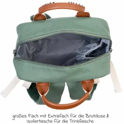 Kinderrucksack Mini Club - Signature Canvas - Grün