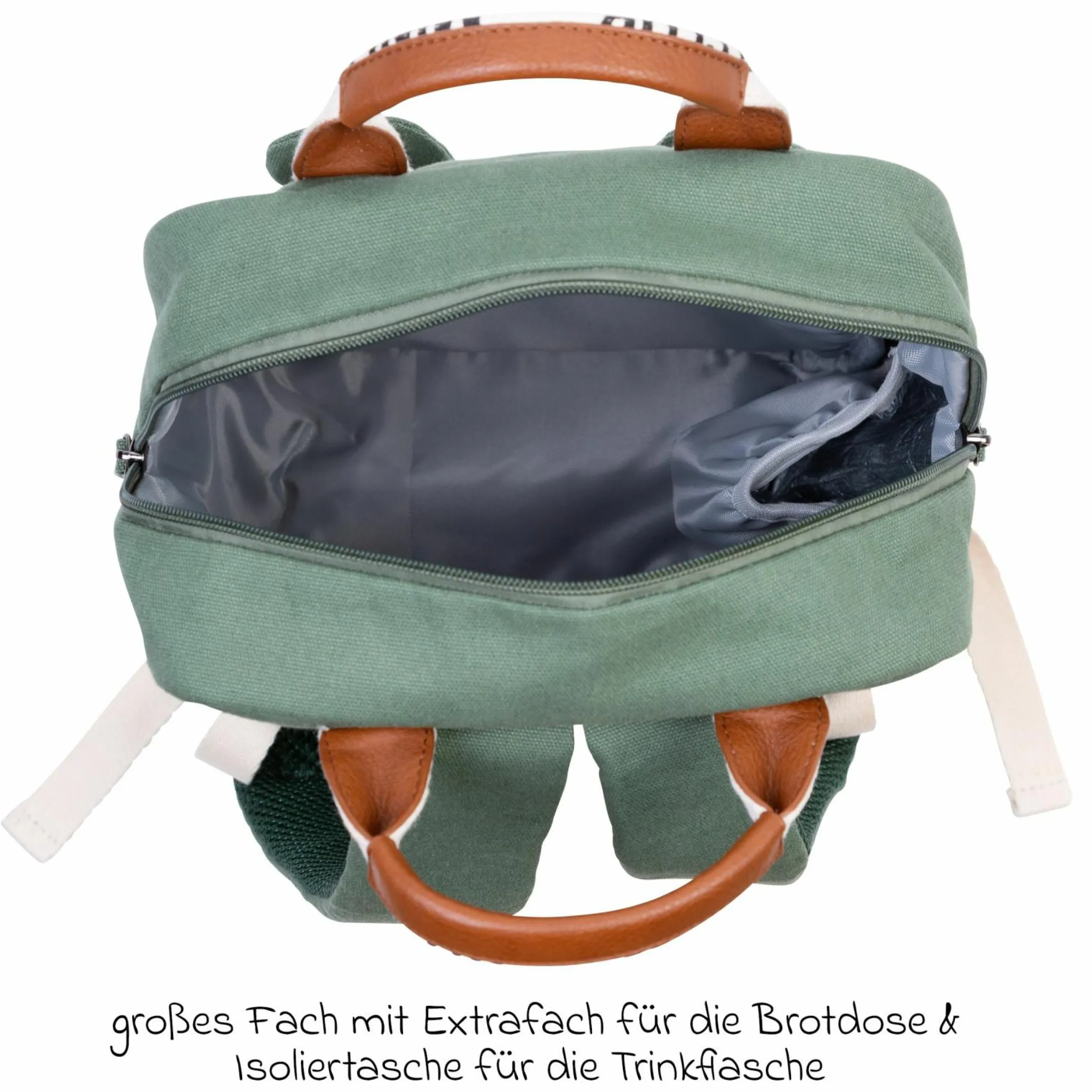 Kinderrucksack Mini Club - Signature Canvas - Grün